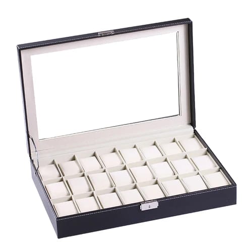 24 slots watch Organizer/storage box | - Elegant Households KE