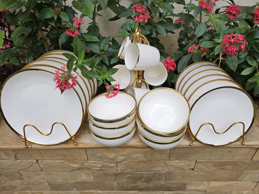 24pc Ceramic Dinner set | - Elegant Households KE