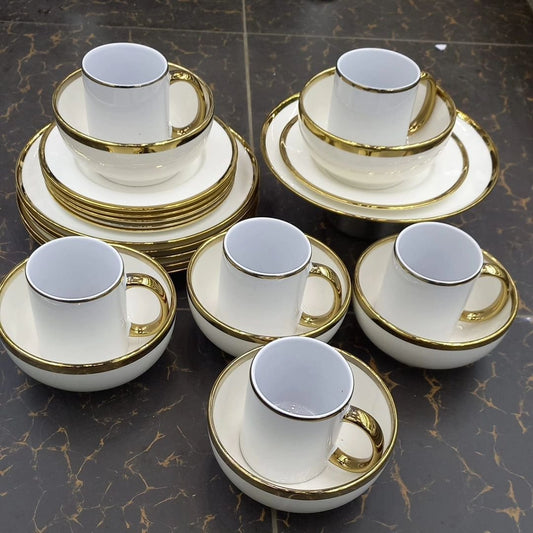 24pc Ceramic Dinner Set | - Elegant Households KE