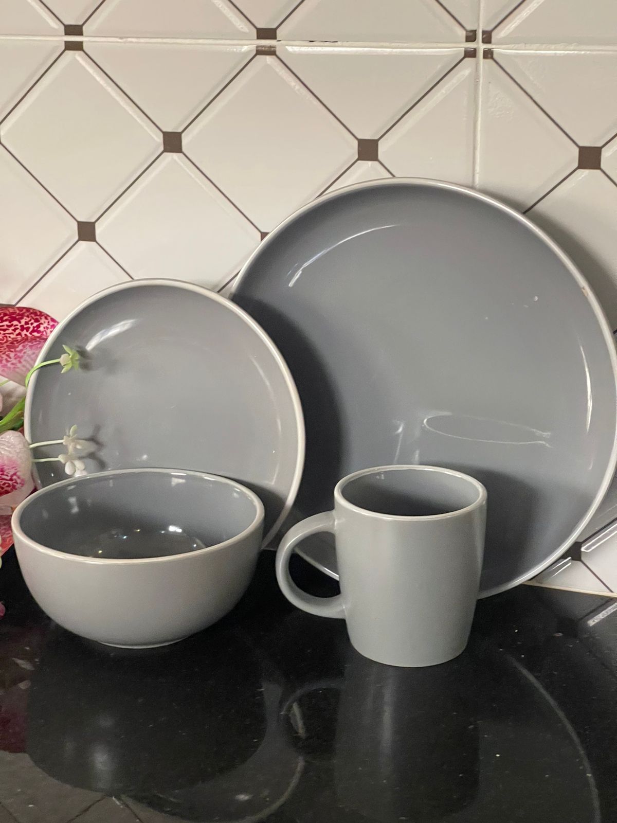 24pcs Ceramic dinner set | - Elegant Households KE