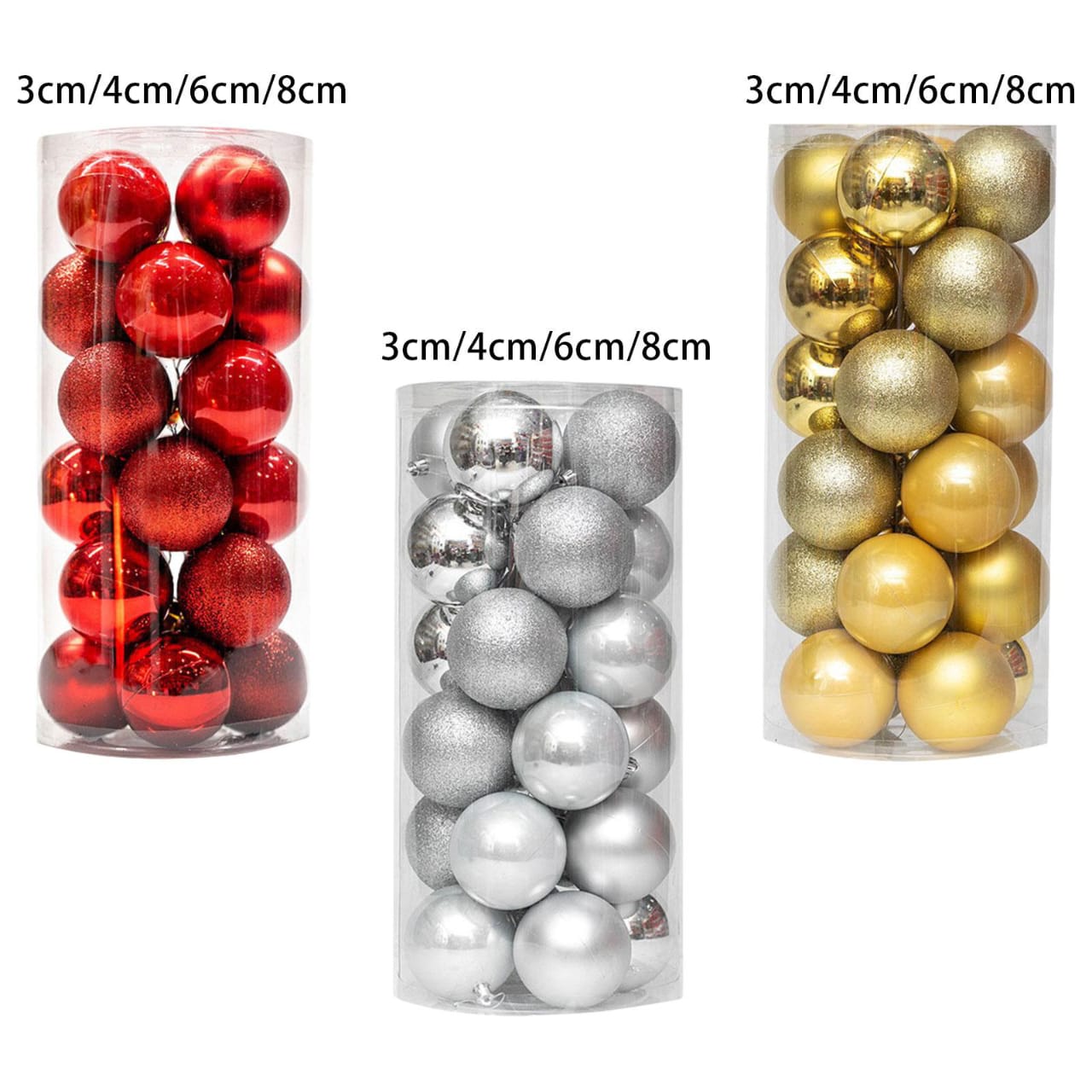 24pcs Christmas balls decor set | - Elegant Households KE