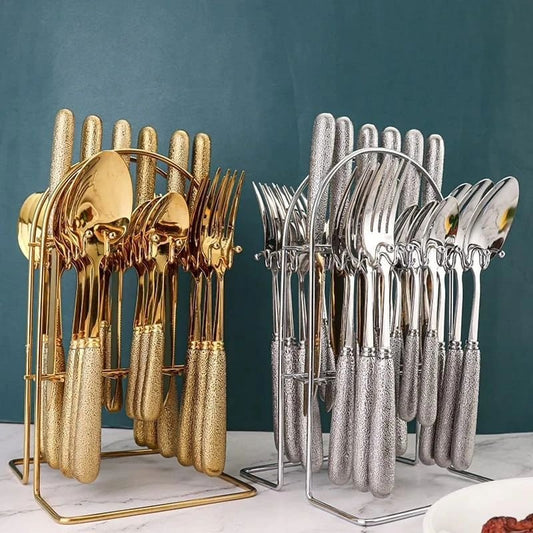 24pcs Nordic Design Cutlery Set | - Elegant Households KE