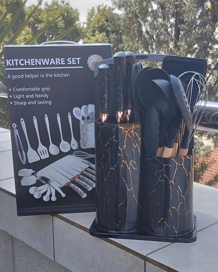 25pcs Kitchenware Set | - Elegant Households KE