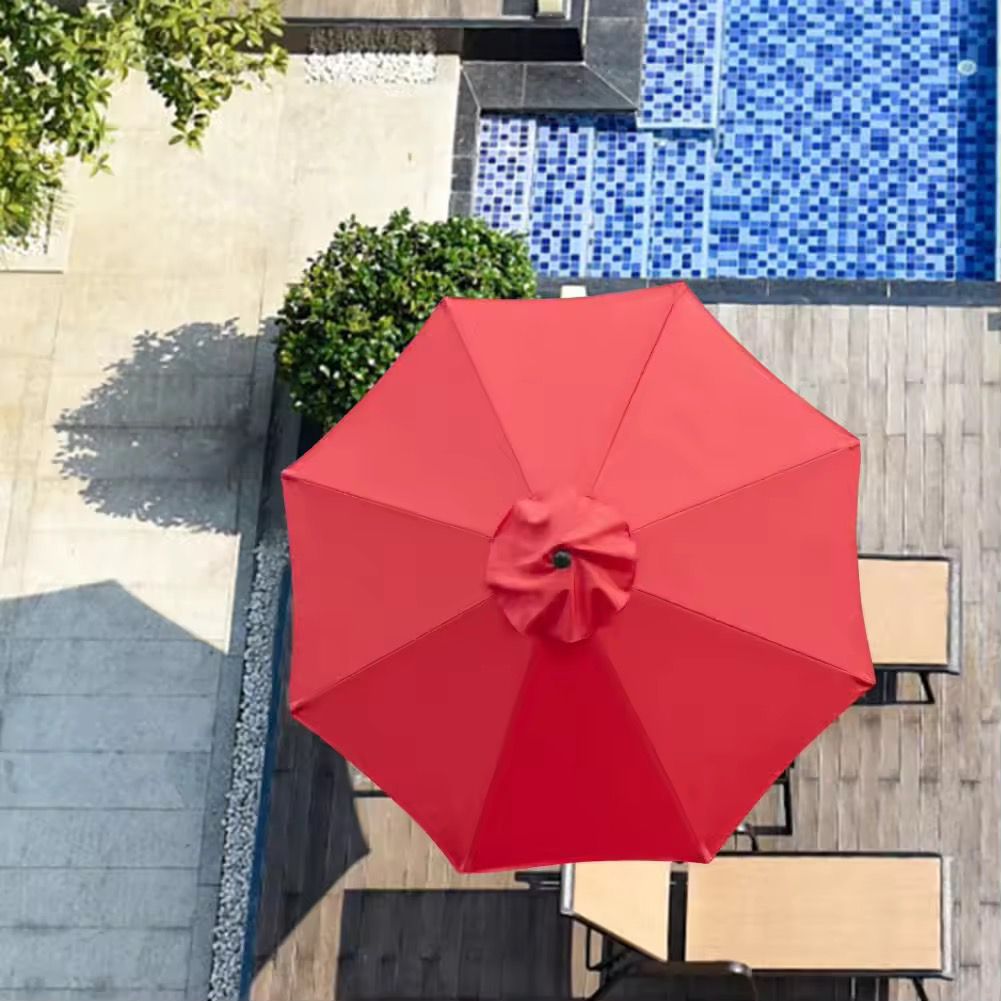 2.7M Parasol Replaceable Cloth Garden Umbrella – Patio & Outdoor UV Sunshade