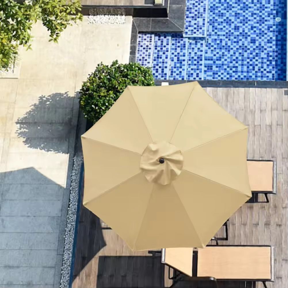 2.7M Parasol Replaceable Cloth Garden Umbrella – Patio & Outdoor UV Sunshade