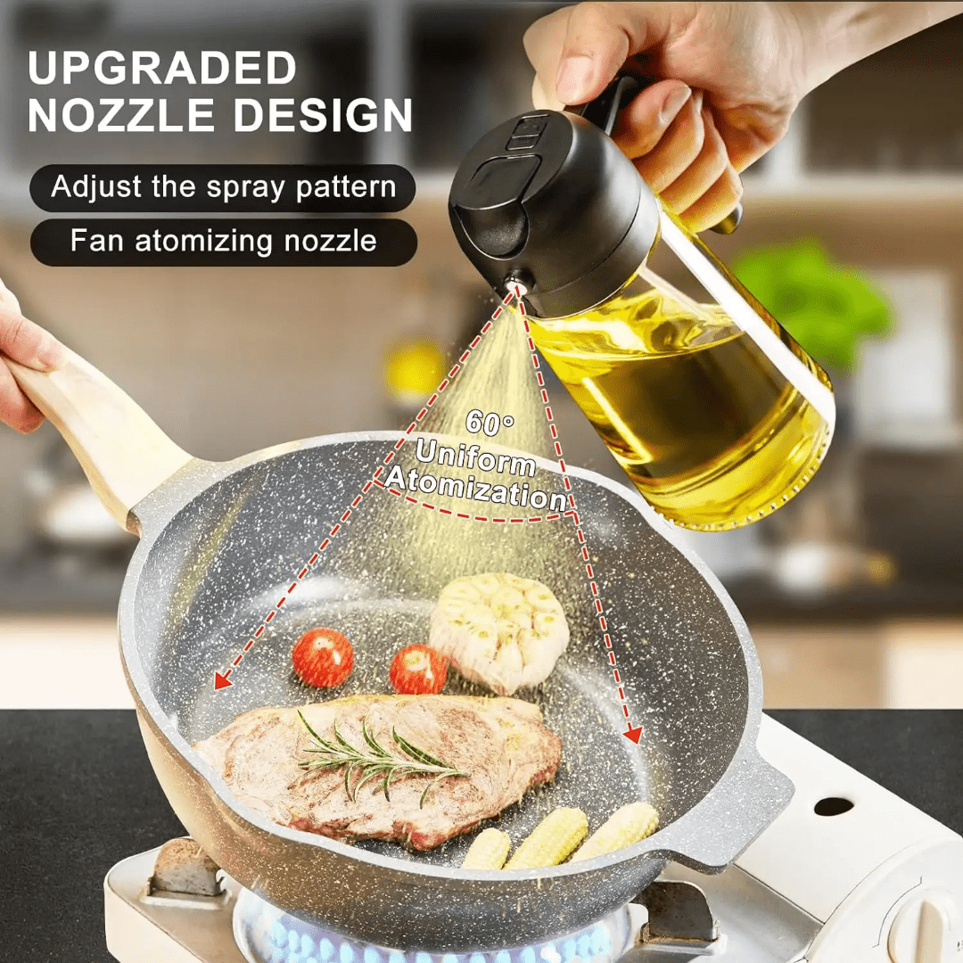 2in 1 oil jar Sprayer & dispenser | - Elegant Households KE