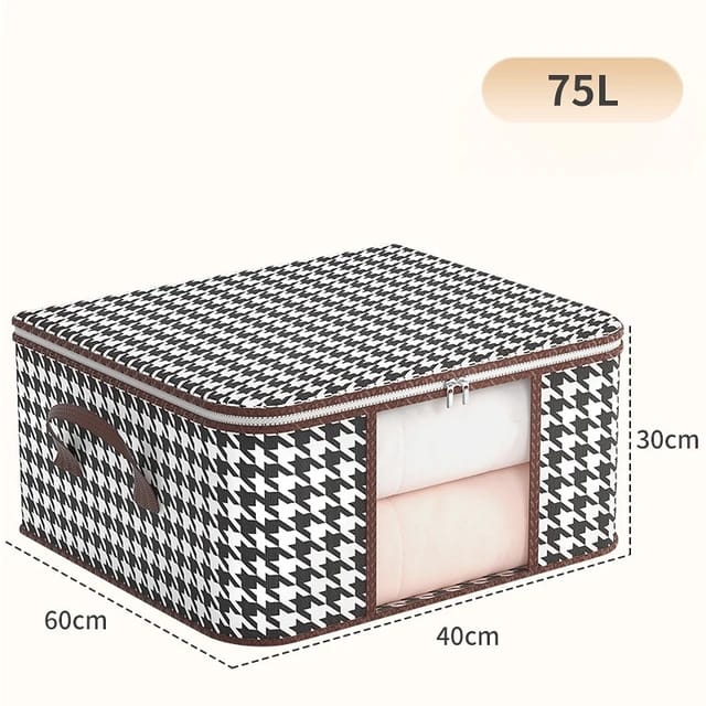 2in1 Foldable large cloth organizer storage box  | - Elegant Households KE
