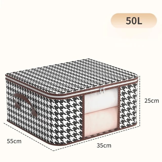 2in1 Foldable large cloth organizer storage box  | - Elegant Households KE