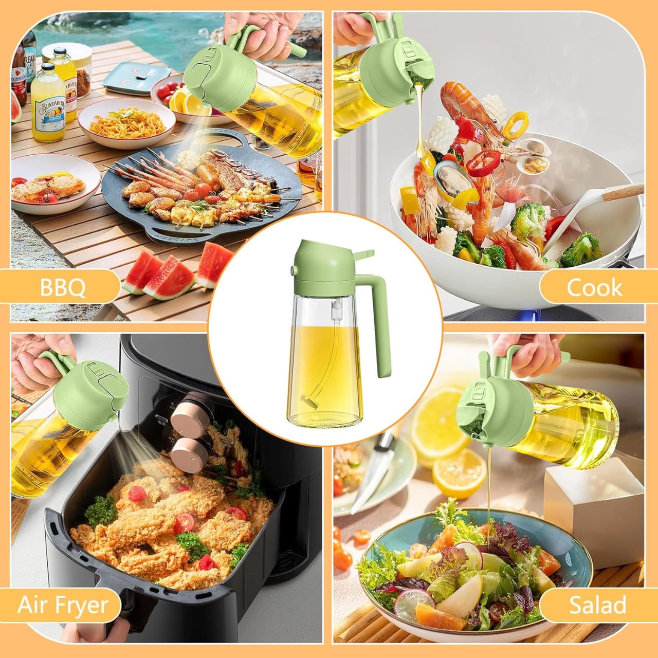 2in1 Oil dispenser | - Elegant Households KE