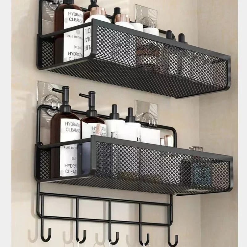 2pc set Portable Hanging Wall - mounted Storage Rack | - Elegant Households KE