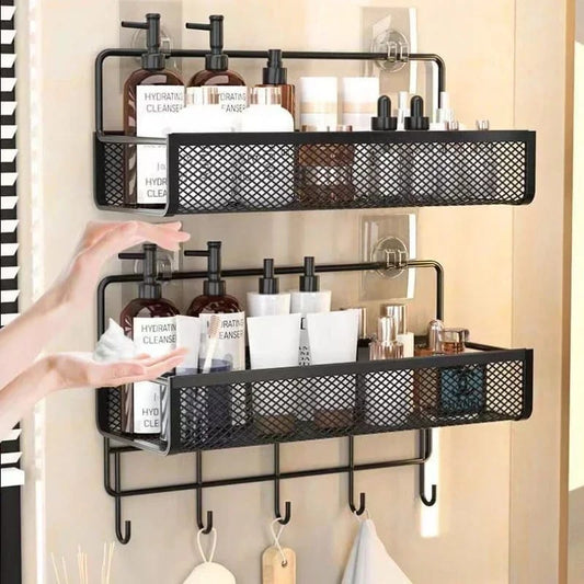2pc set Portable Hanging Wall - mounted Storage Rack | - Elegant Households KE