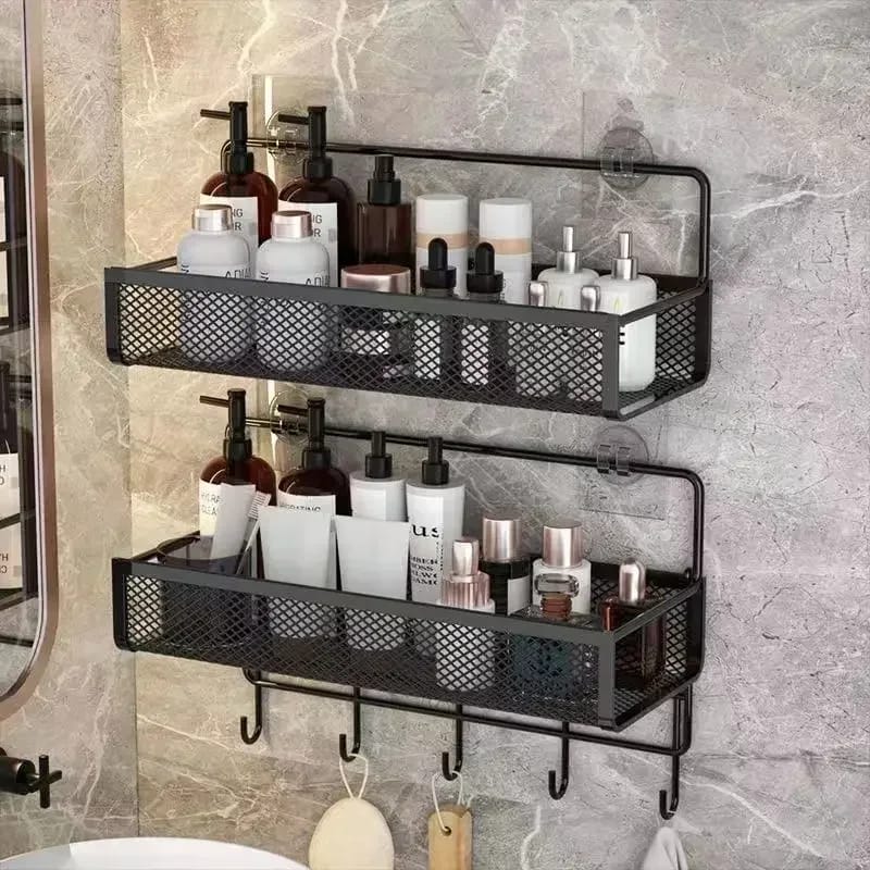 2pc set Portable Hanging Wall - mounted Storage Rack | - Elegant Households KE