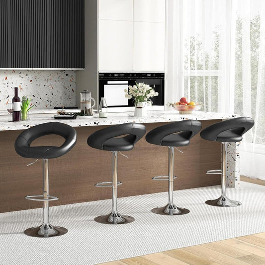 2pcs Adjustable Swivel Bar Stools | - Elegant Households KE