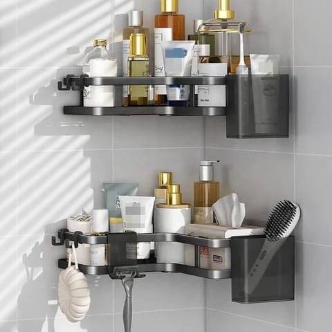 2Pcs Bathroom Shower caddy | - Elegant Households KE