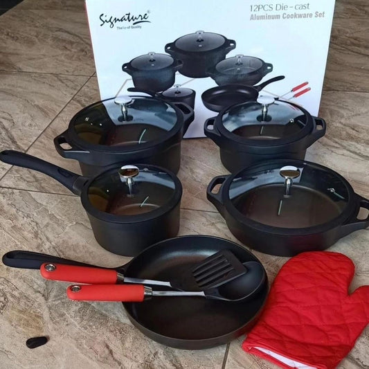 2pcs Die Cast Cookware Set | - Elegant Households KE