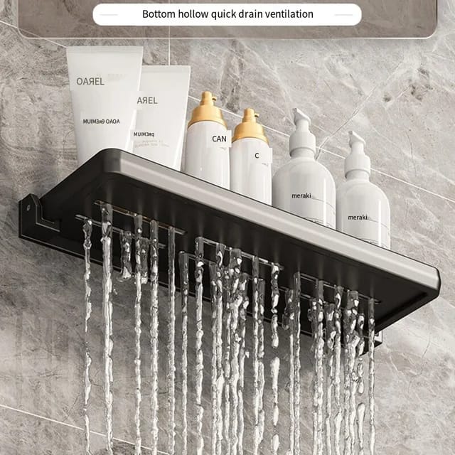 2pcs Foldable Metallic Rectangular Multi - purpose Floating shelf | - Elegant Households KE