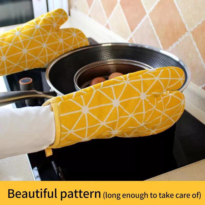 2pcs Heatproof oven mittens | - Elegant Households KE