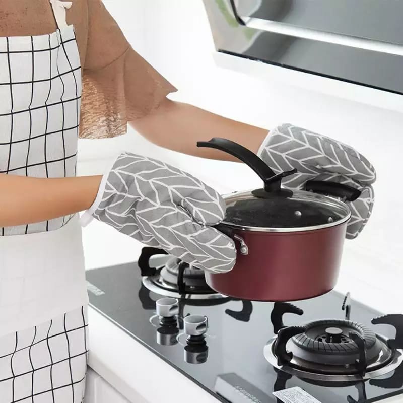 2pcs Heatproof oven mittens | - Elegant Households KE