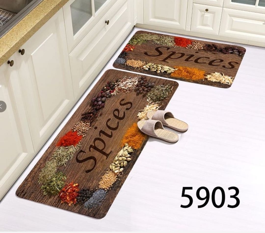 2pcs kitchen mats with rubber super non - slip underside | - Elegant Households KE
