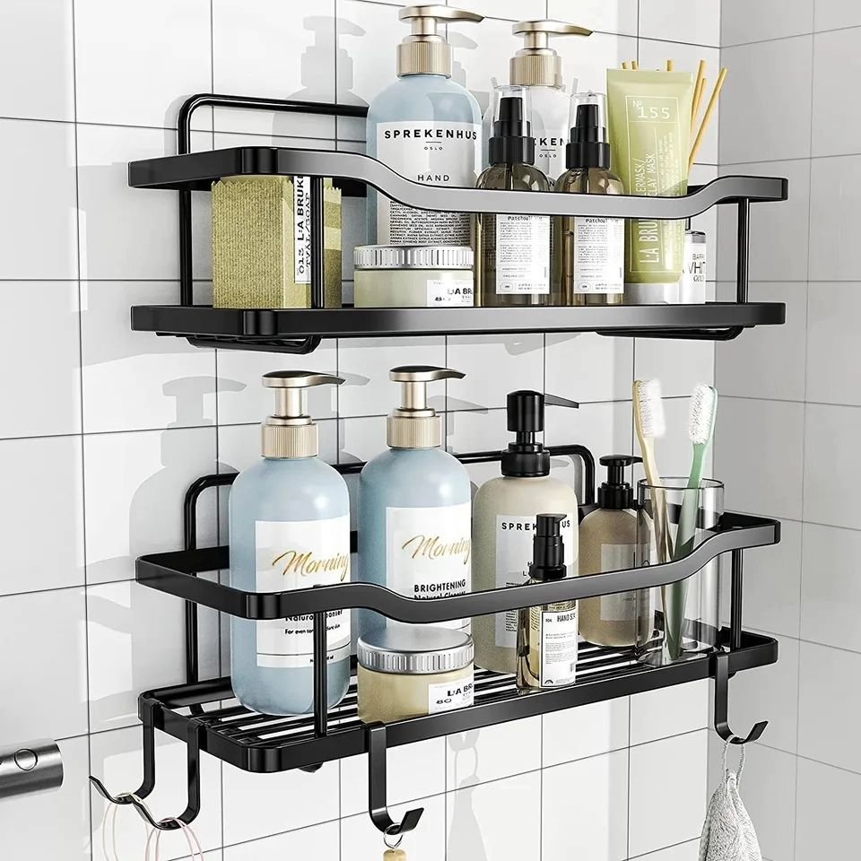 2pcs Set Shower Caddy Shelf Organizer | - Elegant Households KE
