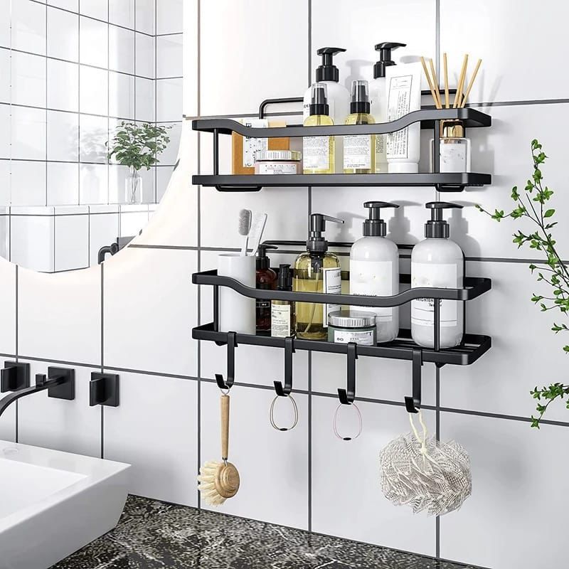 2pcs Shower caddy shelf/Bathroom organizer | - Elegant Households KE