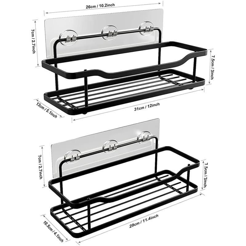 2pcs Shower caddy shelf/Bathroom organizer | - Elegant Households KE
