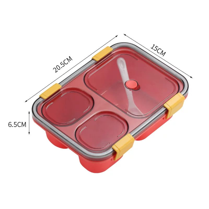 3 Compartment Kids lunch box / snack box | - Elegant Households KE