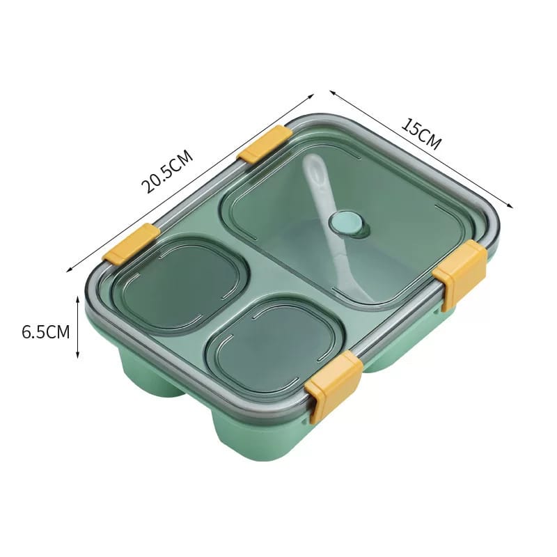 3 Compartment Kids lunch box / snack box | - Elegant Households KE