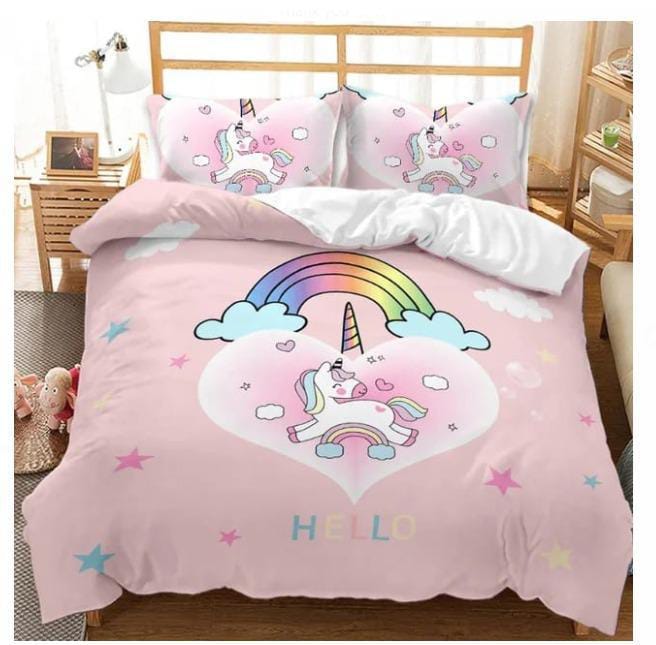3 in 1 Cartoon Themed kids Duvet COVER Set | - Elegant Households KE