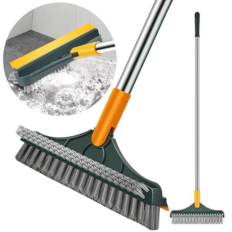 3 - in - 1 Floor scrubbing V - Shaped Brush, broom Squeegee* | - Elegant Households KE