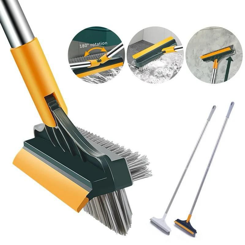 3 - in - 1 Floor scrubbing V - Shaped Brush, broom Squeegee* | - Elegant Households KE