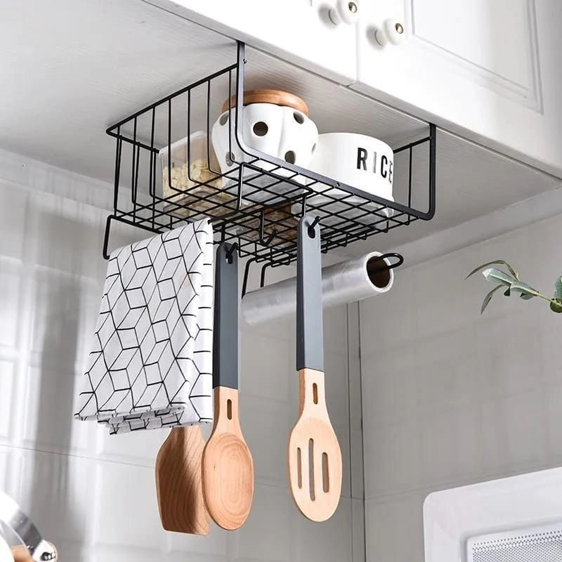 3 in 1 Metallic Under the Shelves Organizer | - Elegant Households KE