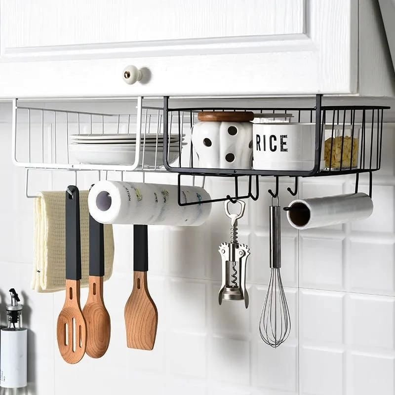 3 in 1 Metallic Under the Shelves Organizer | - Elegant Households KE