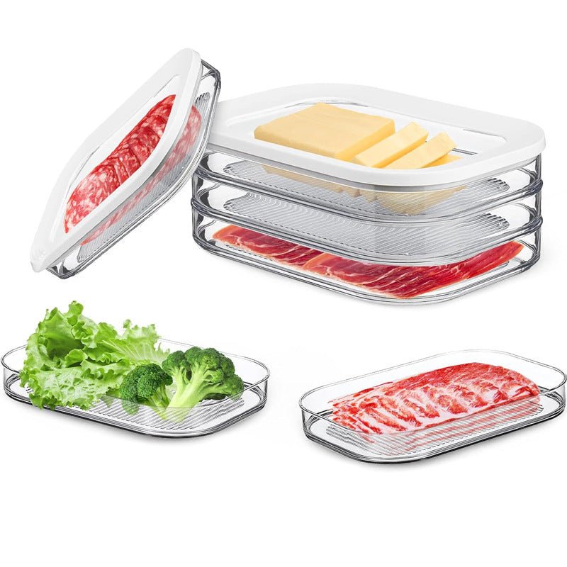 3 in 1 stackable bacon and cheese container | - Elegant Households KE