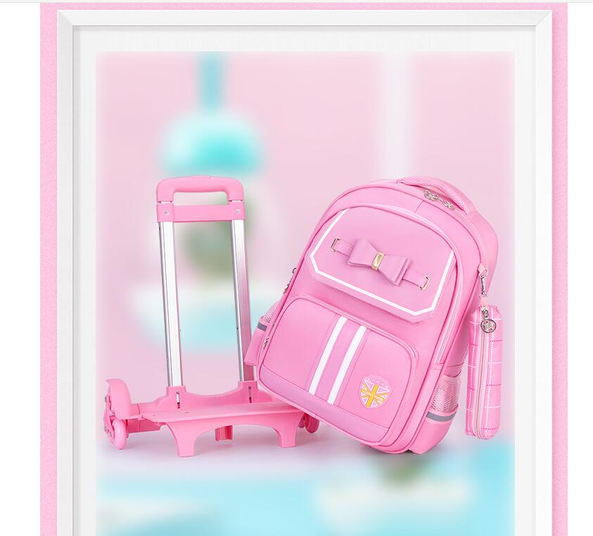 3 in 1 Student High capacity School bag Rolling(detachable) | - Elegant Households KE