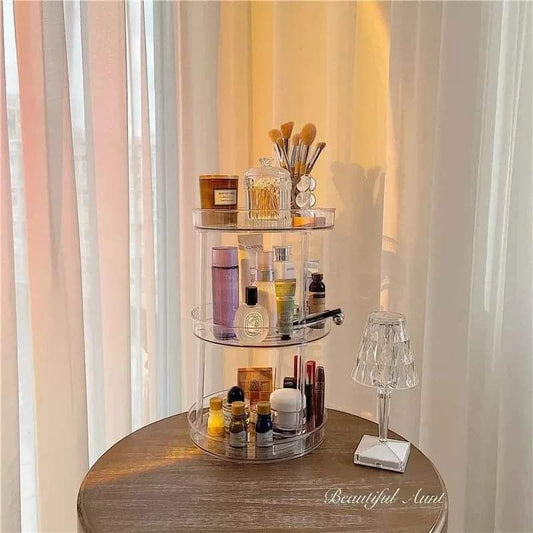 3 layer 360 Rotation Cabinet Turntable Organizer/Lazy Susan | - Elegant Households KE