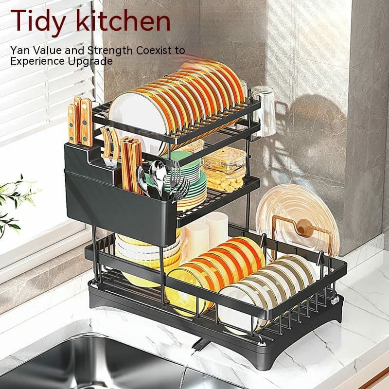 3 layer classy dish rack | - Elegant Households KE