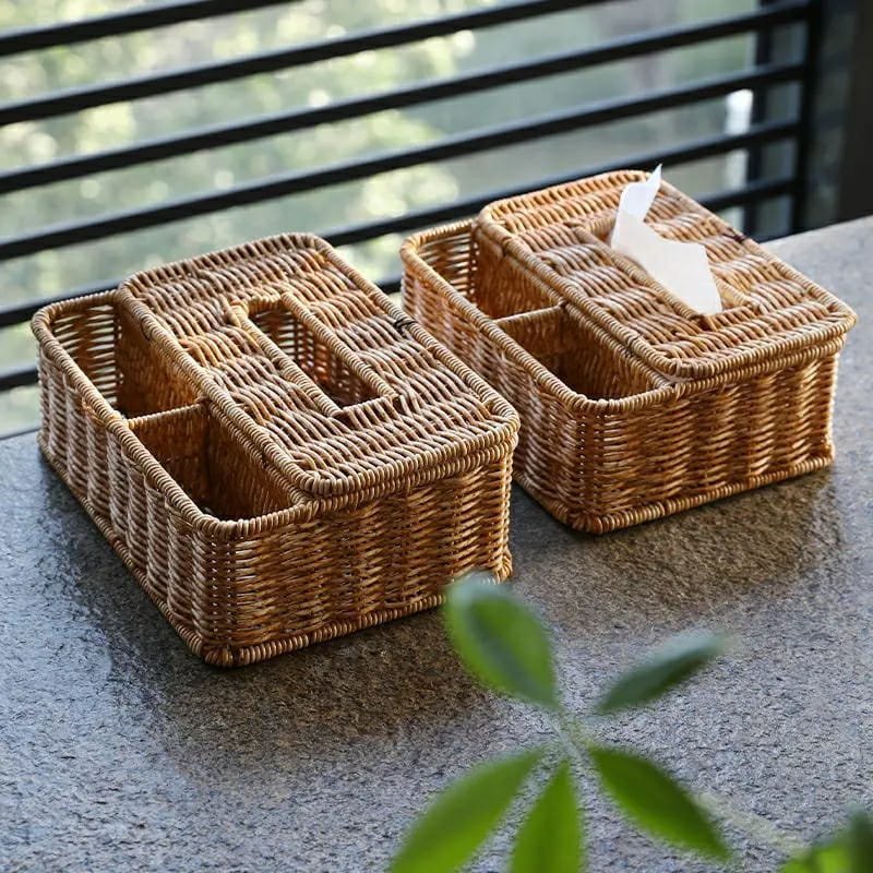 3 slots storage organizer with serviette holder | - Elegant Households KE