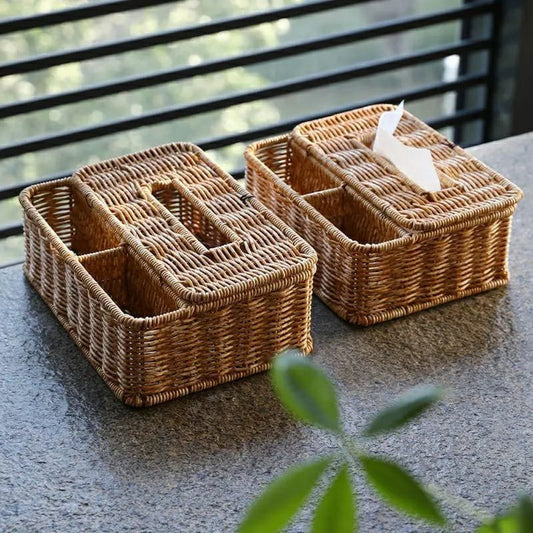 3 slots storage organizer with serviette holder | - Elegant Households KE