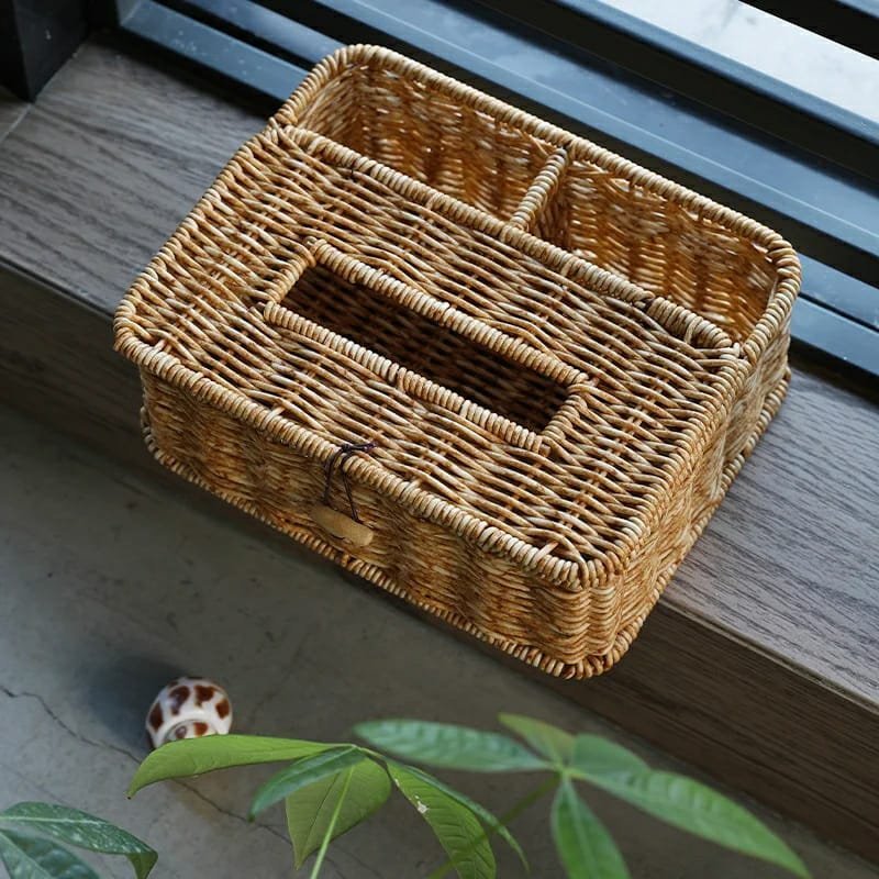 3 slots storage organizer with serviette holder | - Elegant Households KE