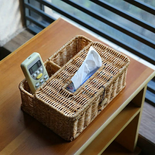 3 slots storage organizer with serviette holder | - Elegant Households KE