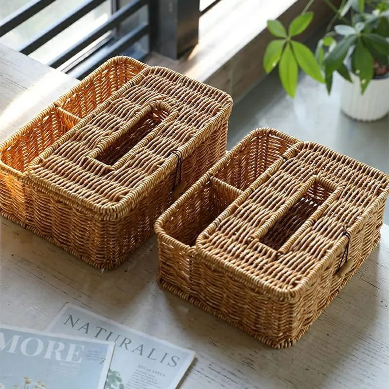 3 slots storage organizer with serviette holder | - Elegant Households KE