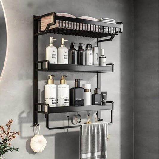 3 Tier Aluminum Bathroom Rack Organizer | - Elegant Households KE