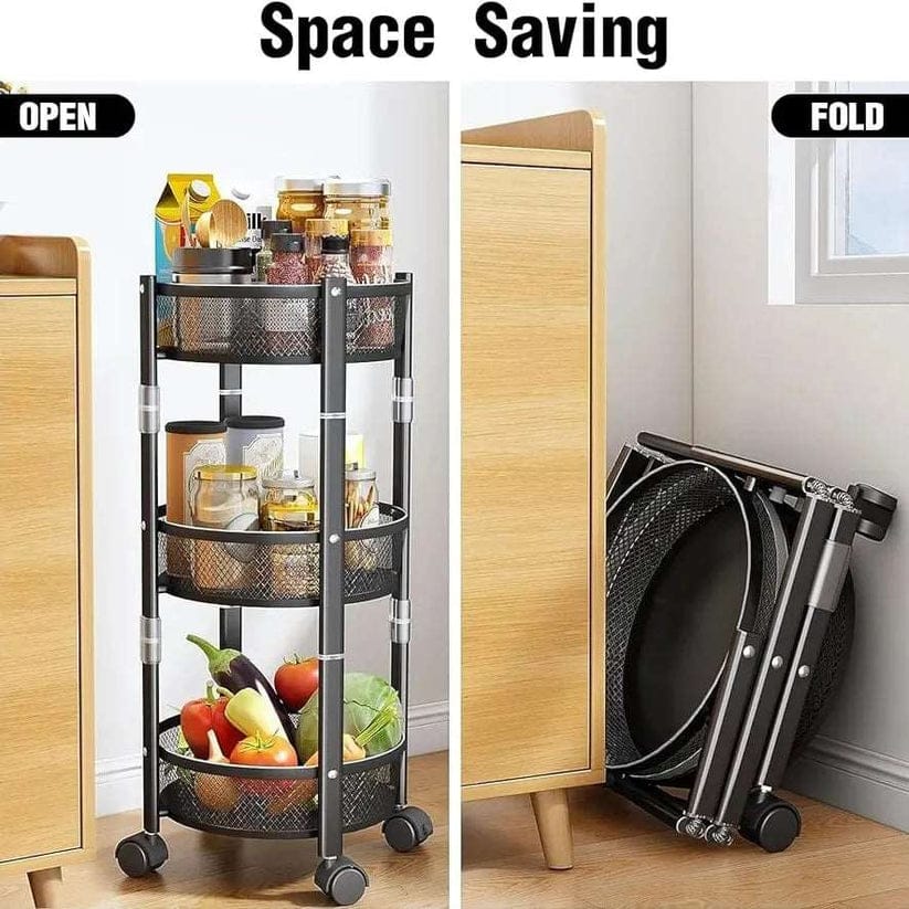3 tier collapsible rack | - Elegant Households KE