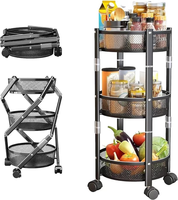 3 tier collapsible rack | - Elegant Households KE