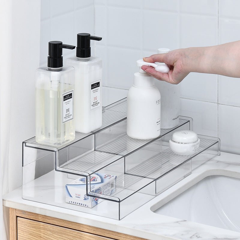 3 tier Expandable acrylic Rack | - Elegant Households KE