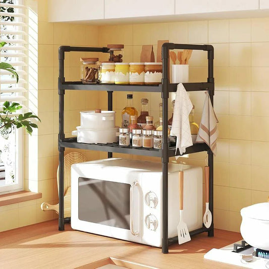 3 tier microwave stand / multipurpose rack | - Elegant Households KE