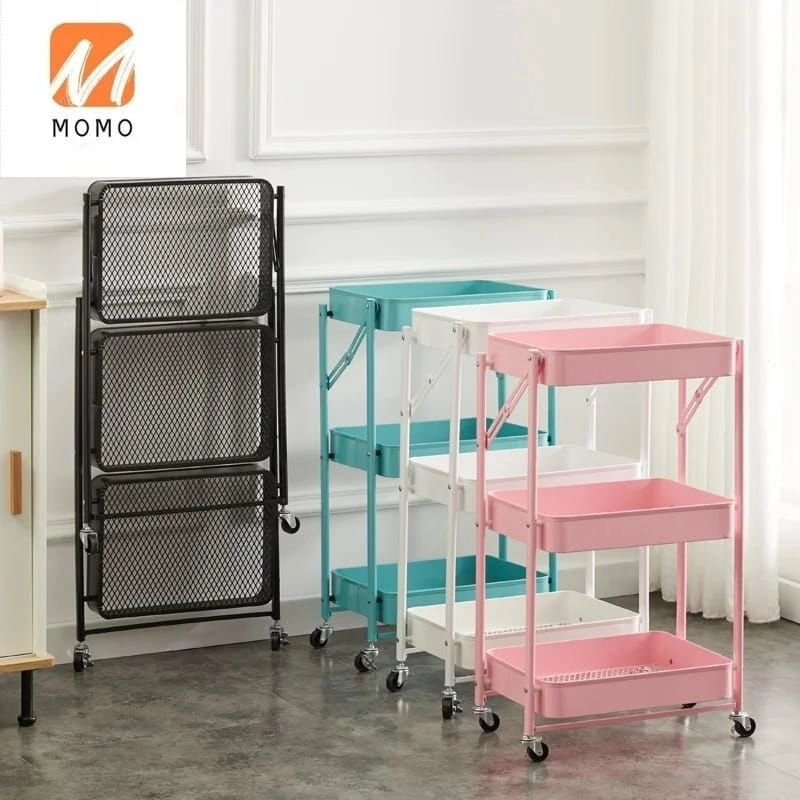 3 Tier Movable Trolley/Rack – Elegant Households KE