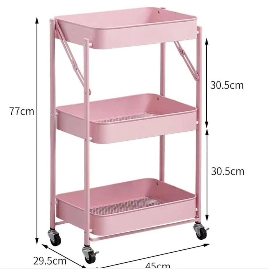 3 Tier Movable Trolley/Rack | - Elegant Households KE