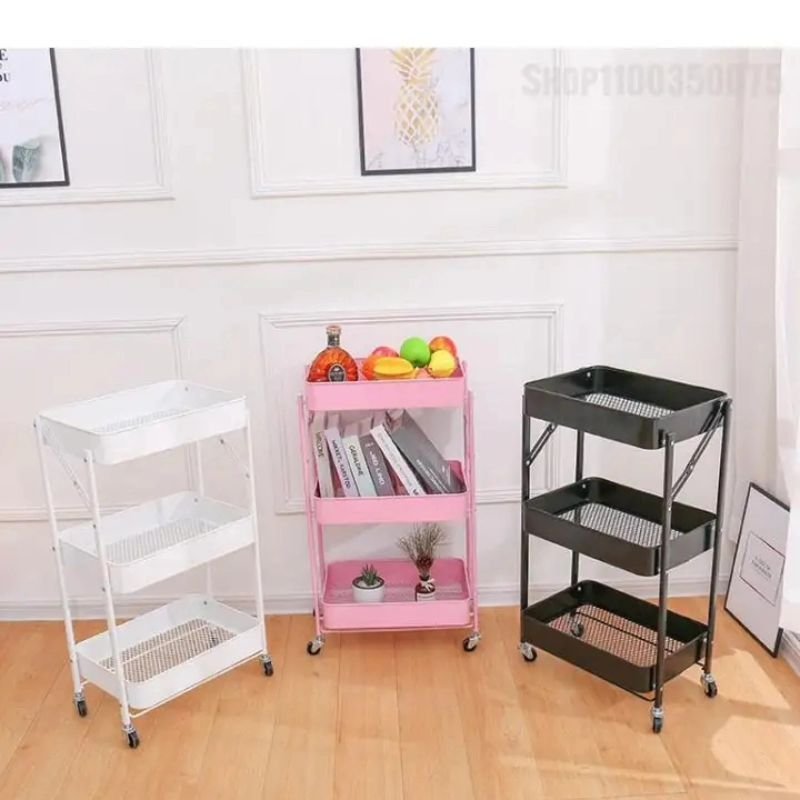 3 Tier Movable Trolley/Rack | - Elegant Households KE